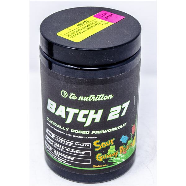 TC NUTRITION BATCH 27 CLINICALLY DOSED PRE-WORKOUT