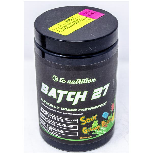 TC NUTRITION BATCH 27 CLINICALLY DOSED PRE-WORKOUT