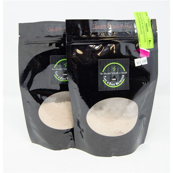 TWO BAGS OF TBN CHOCOLATE CRAVERS MUFFINS MIX