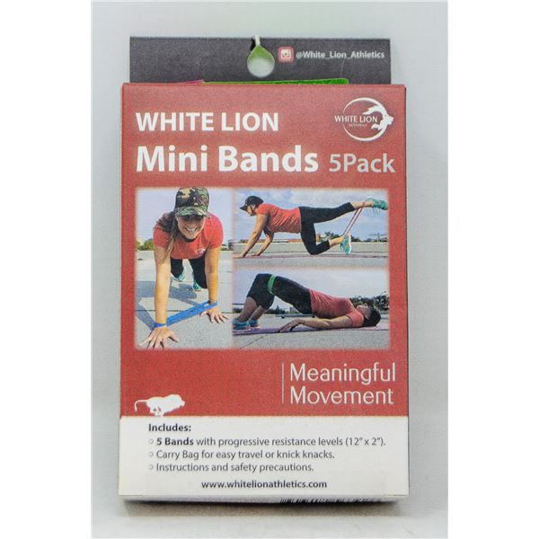 WHITE LION MINI BANDS 5-PACK WITH PROGRESSIVE