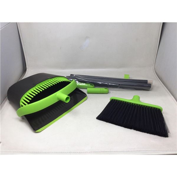NEW Commercial Stule Broom & Dustpan Set