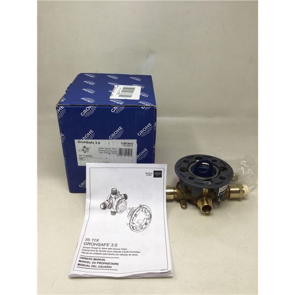 Grohe 3.0 Shower Rough in Valve with service stops - CPVC