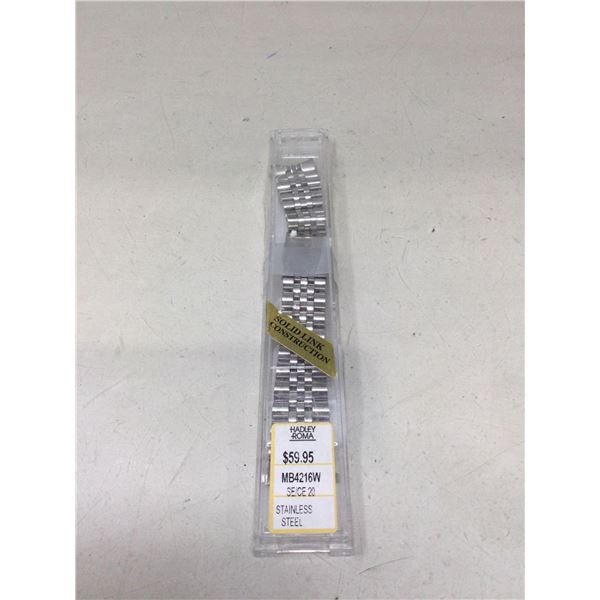 NEW Hadley Roma Stainless Steel Mens Watch Band