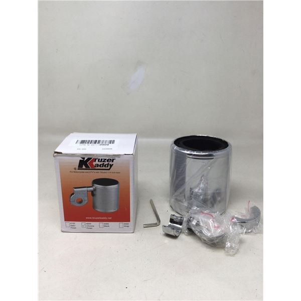Kruzer kaddy Chrome mountable drink holder for motor bike/atv