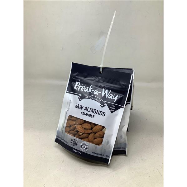 Break-a-Way Raw Almonds (6 x 100g)