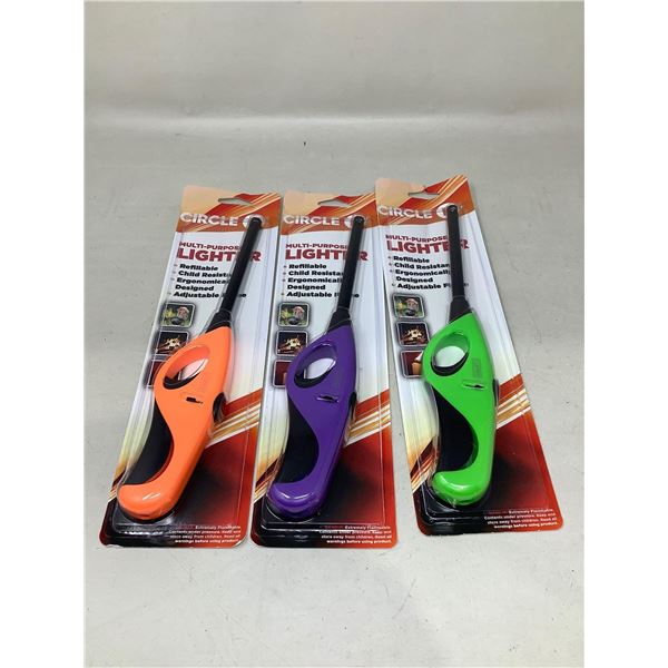 Multi-Purpose Lighters (3ct)