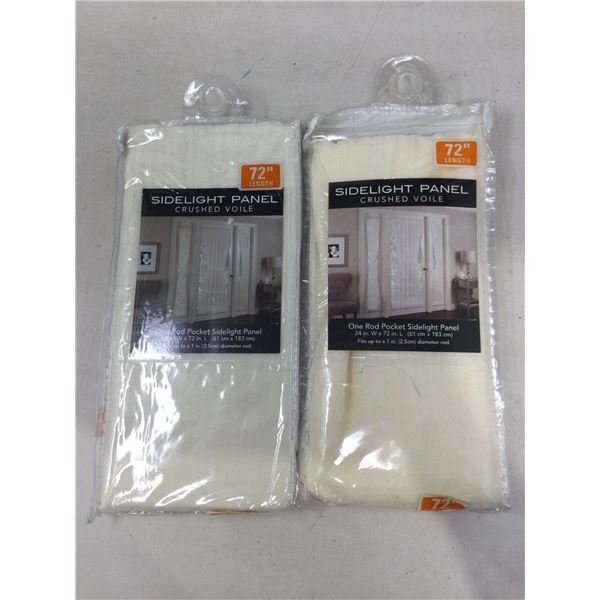 Sidelight Panel One Rod Pocket Panel (2-24in x 72in)