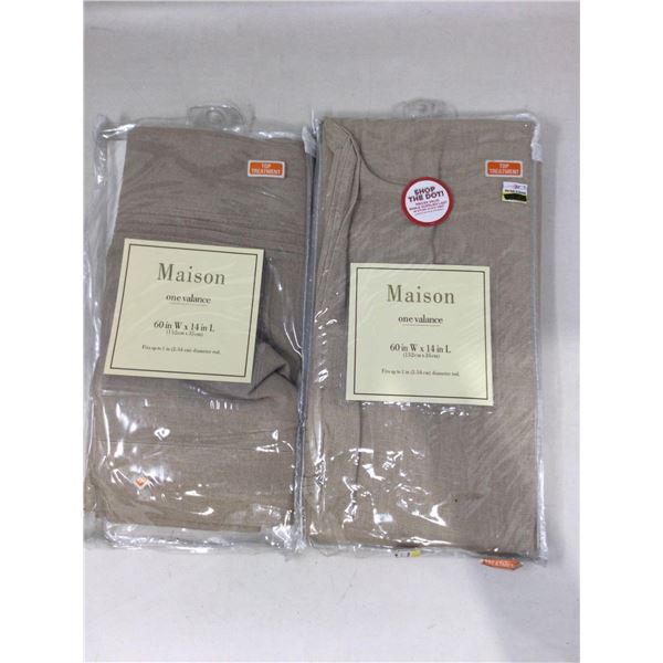 Maison One Valance (2- 60in x 14in)