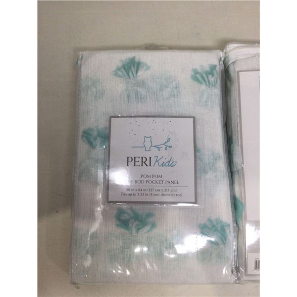 Perl Kids Pom Pom One Rod Pocket Panel (50in x 84in)