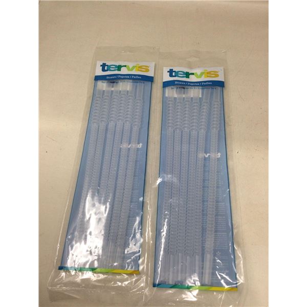 Tervis Plastic reusable Flexible Straws 2 pack