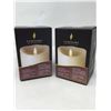 Image 1 : Lot of 2 Luminara scented vanilla flameless cangdes