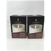 Image 1 : Lot of 2 Luminara scented vanilla flameless cangdes