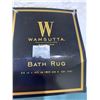 Image 2 : Wamsutta 24 x 40 inch white bathmat