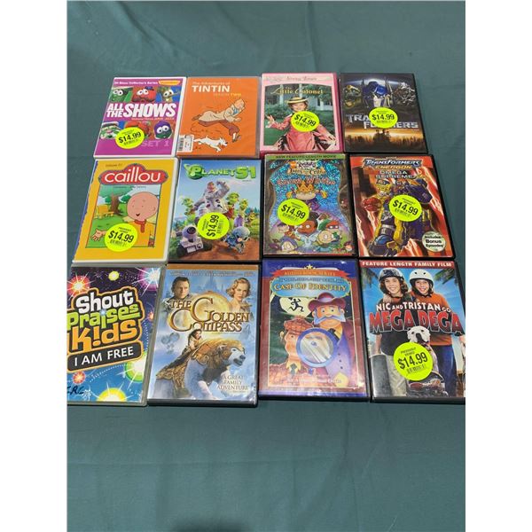 Lot of 12 DVD Movies assorted titles