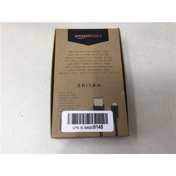 Amazon Basics 6ft USB 2.0A male to Micro B Cable