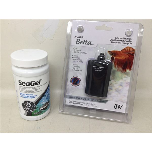 Aquarium Supples Seagel treatment and Marina Betta Aquarium Heater
