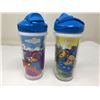 Image 1 : Lot of 2 kids hot/cold spill proof travel mugs