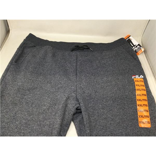NEW Fila Mens Grey Casual Fleece Jogger Pants XXL
