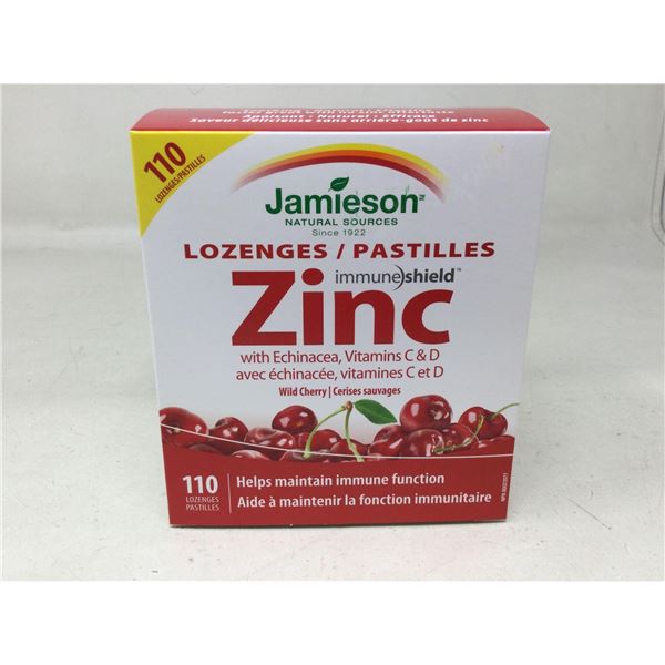 Jamieson Zinc wild cherry Lozenges mega pack 110 count