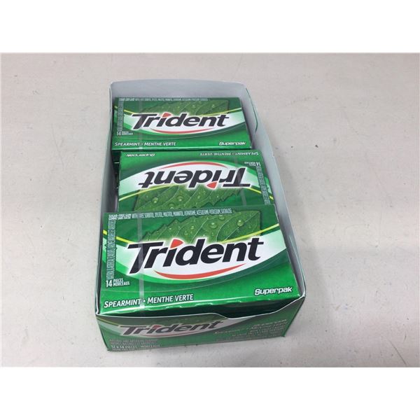 Box of Trident Spearmint Gum 10 count