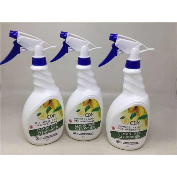Lot of 3 x 24oz CDN Citrus Lemon Tree Cleaner