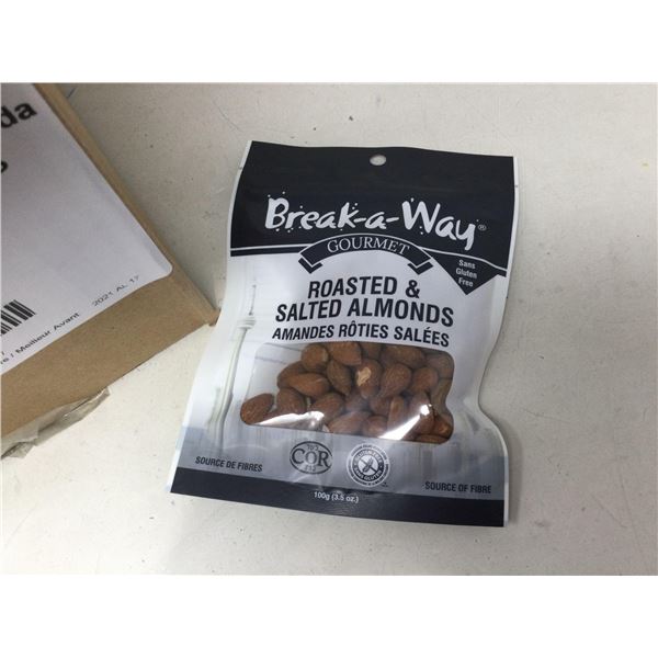Case of Break a way roasted salted almonds 12 x 100g