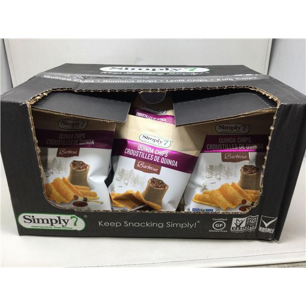 Case lot Simply 7 Quinoa Chips BBQ - 24 bags