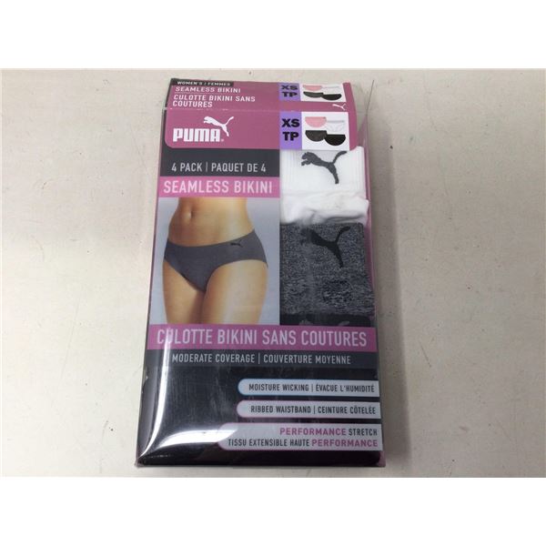 Puma Ladies Seamless Bikini 4 pack XS