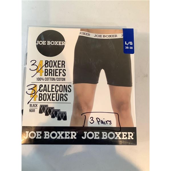 NEW Joe Boxer 3 pack boxer briefs Large