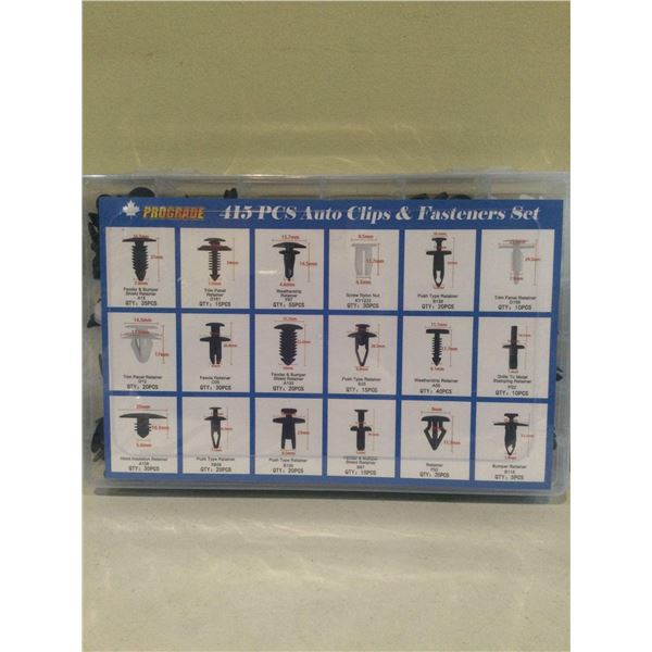 NEW Prograde 415 Pce Automotive Clip & Fastener Set