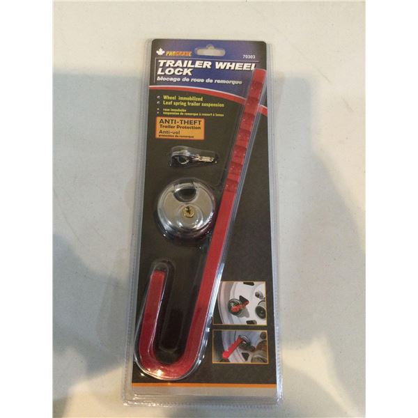 NEW Prograde Anti Theft Trailer Wheel Lock