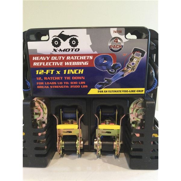 NEW Heavy Duty Ratchet Tie Downs