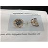 Image 6 : Ladies 5.0 Carat Solitaire moissanite 14Kt Gold Stud Earring Set with appraisal certificate Valued $