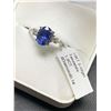 Image 2 : Ladies Oval Cut 1.20 CARAT Tanzanite Solitaire 10KT WHITE GOLD Ring with appraisal certificate Value