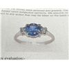 Image 6 : Ladies Oval Cut 1.20 CARAT Tanzanite Solitaire 10KT WHITE GOLD Ring with appraisal certificate Value