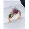 Image 2 : CUSTOM DESIGNED Ladies 1.46CARAT Oval Cut Ruby Solitaire set in 10K Gold dress ring with appraisal c