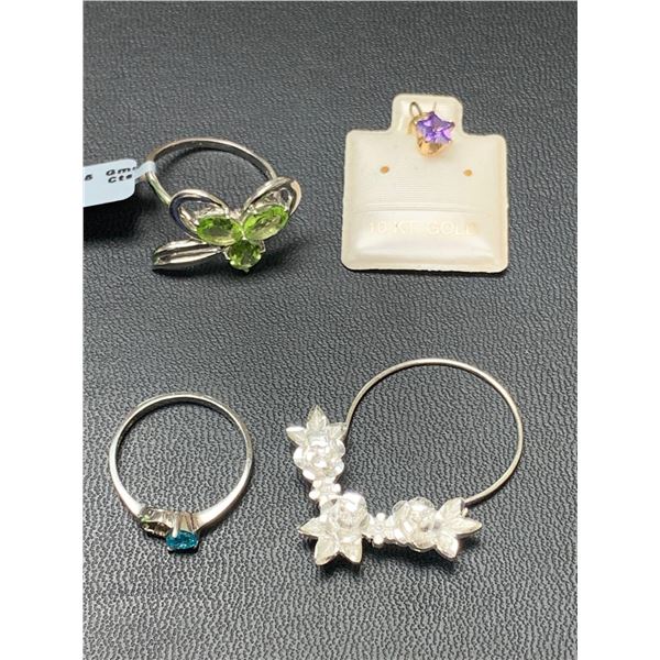 LOT of NEW Jewelry includes 4 pieces - Rings & Gold Pendant