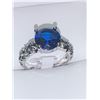 Image 2 : Ladies 1.0 Carat Topaz Solitaire Silver Mounted Dress Ring size 7.5
