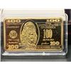 Image 1 : Atlantis Mint Benjamin Franklin USA .999 Fine 1 troy ounce iron wafer bar collector cased