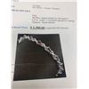 Image 6 : Natural Amethyst Pear Cut Solitaires 10.55 CARAT .925 Silver Bracelet with appraisal certificate Val