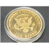 Image 3 : LOT of 2 NEW Cased Collector Medallions of USA President Joe Biden on Liberty Coins 2021 - silver/go