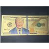 Image 1 : Donald Trump Commemorative Gold Clad 1 million dollar reserve note