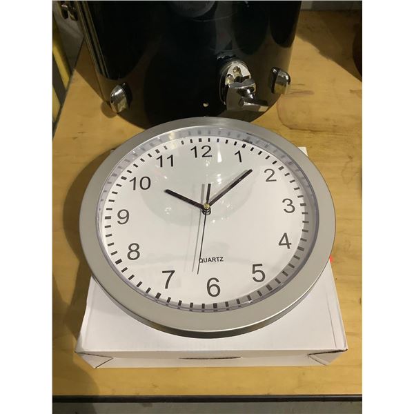 Prograde 10in Wall Clock w/ Hidden Storage Space