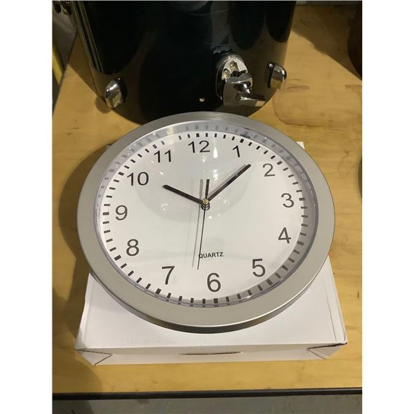 Prograde 10in Wall Clock w/ Hidden Storage Space