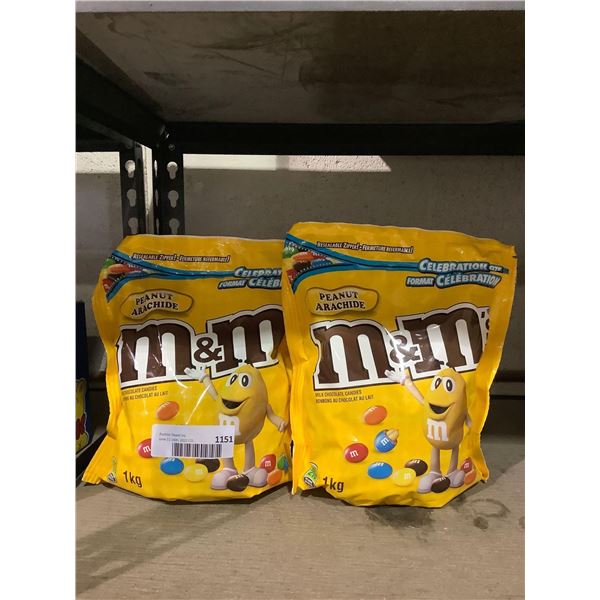 M&M Milk Chocolate Candies (2 x 1kg)