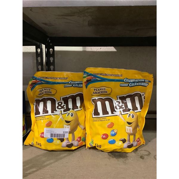 M&M Milk Chocolate Candies (2 x 1kg)