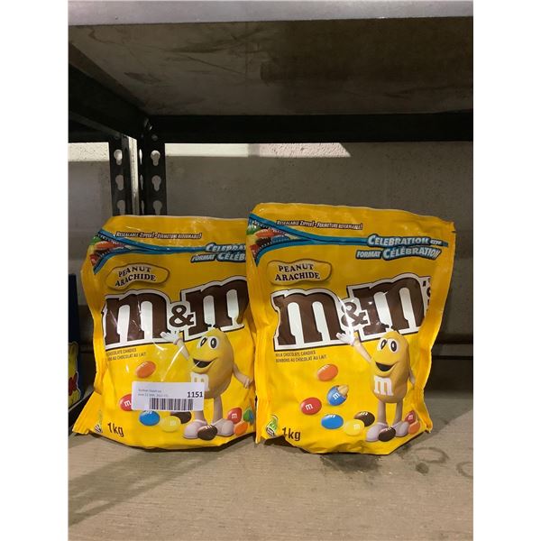 M&M Milk Chocolate Candies (2 x 1kg)