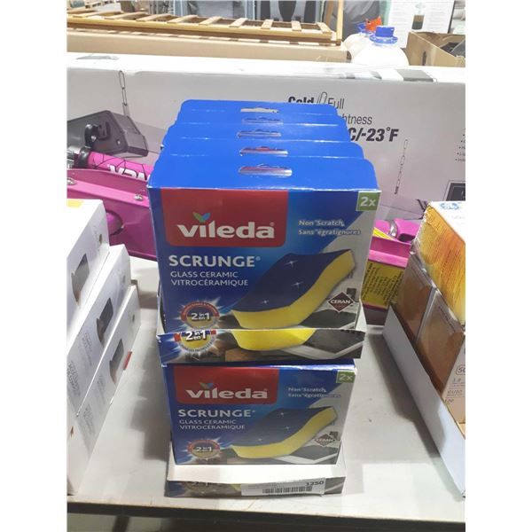 Case of 10 Vileda Glass Ceramic Scrunges