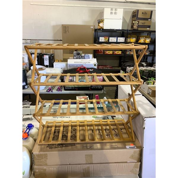 Udear Bamboo 5-Tier Shoe Rack