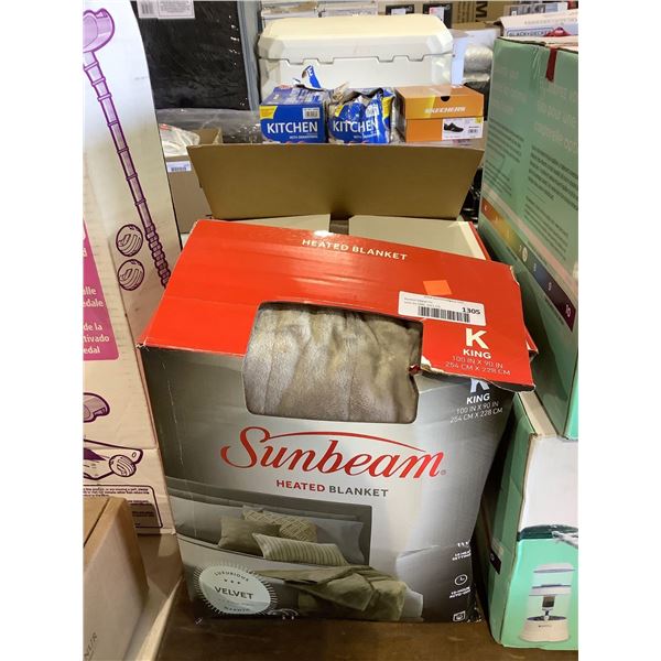 Sunbeam King Size Heated Blanket